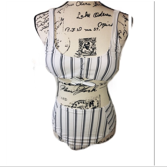 •LAST 1! NWT Striped High Waisted Bikini • - Picture 4 of 8